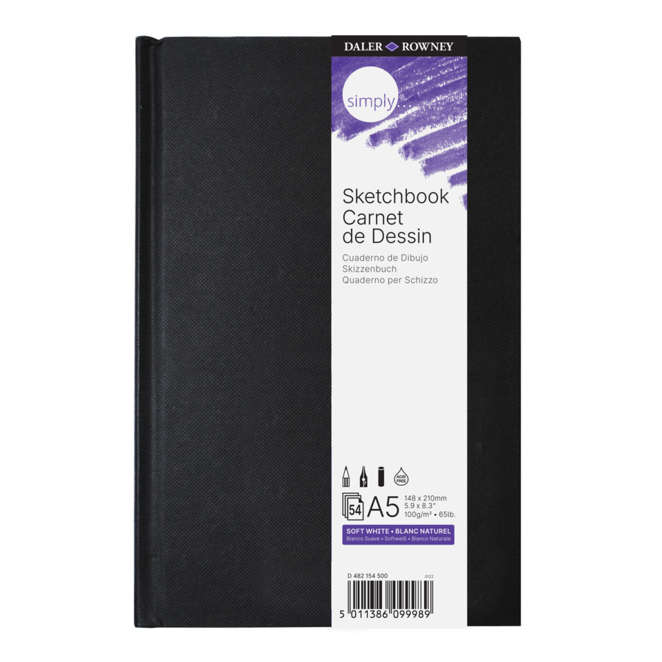 Skizzenbuch - A5, 100 g/qm, 110 Blatt, geleimt