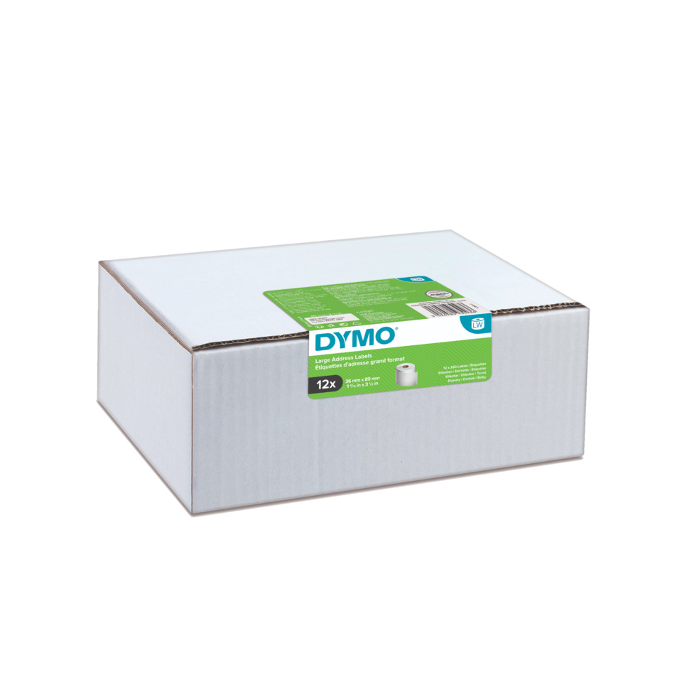 LW-Adress-Etiketten 12 Rollen a 260 Etiketten, 36 x 89 mm