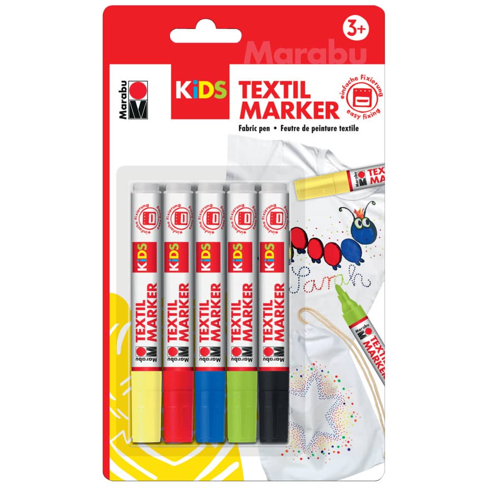 Stoffmalstift Kids Set - 5 Stück sortiert