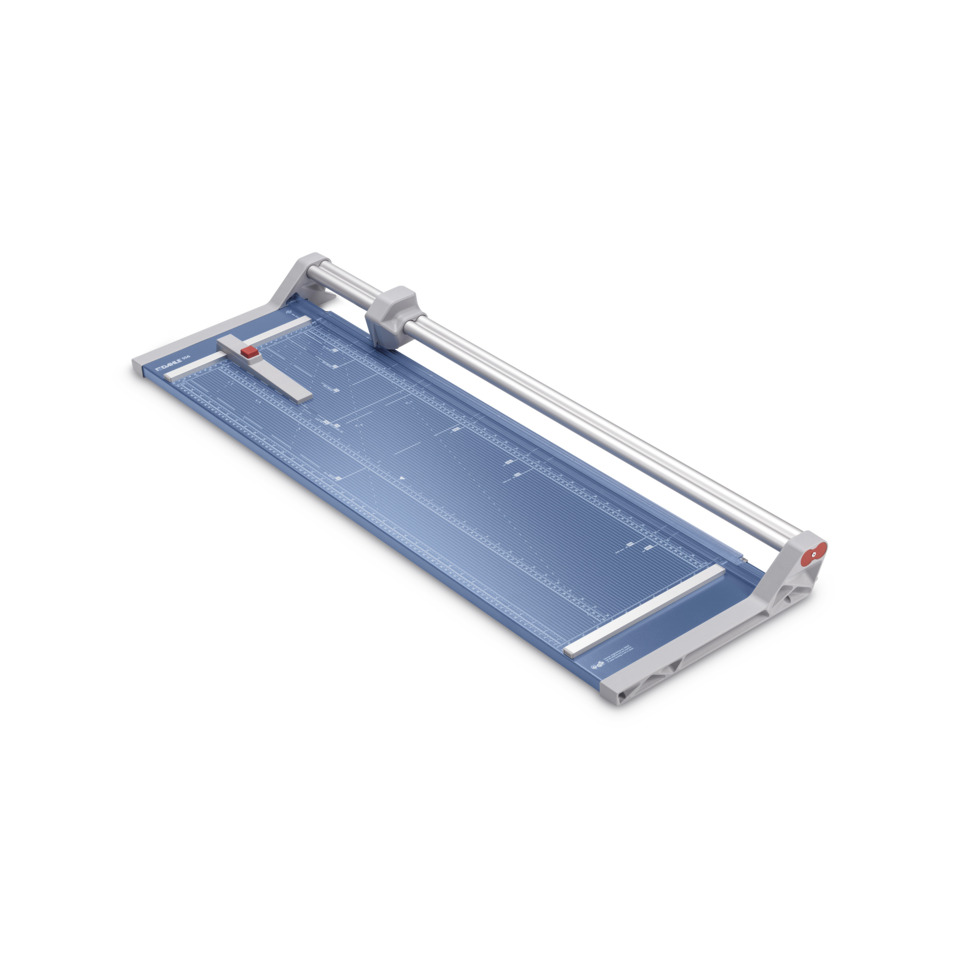 Roll- & Schnitt-Schneidemaschine 556 - Schnittlänge 960 mm, A1, mit doppelter Führungsstange, blau