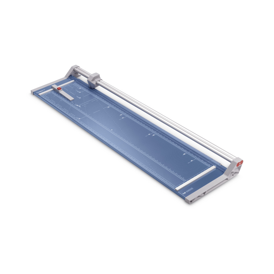 Roll- & Schnitt-Schneidemaschine 558 - Schnittlänge 1300 mm, A0, mit doppelter Führungsstange, blau