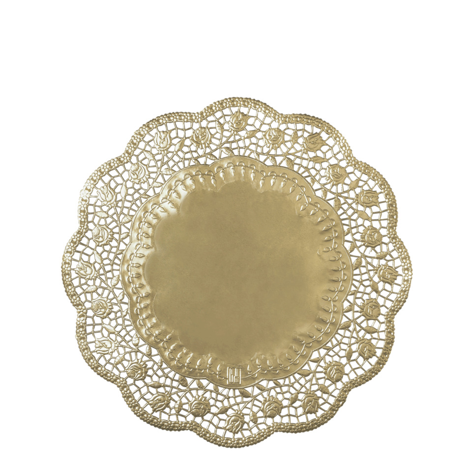 Tortenspitzen - Ø 36 cm, 4 Stück, gold