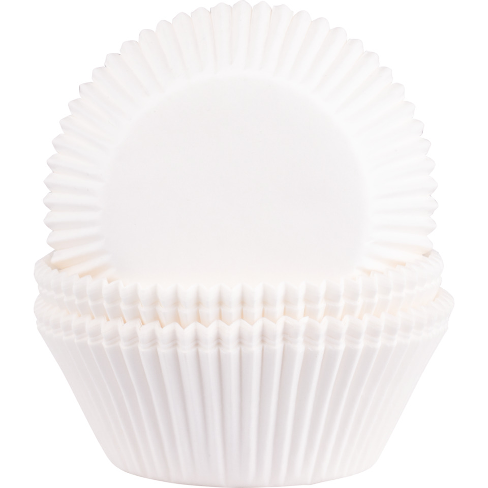 Back- und Pralinenförmchen - Ø 50 mm, weiß, 100 Stück