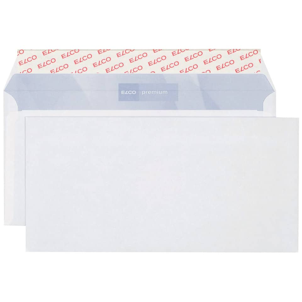 Briefumschlag premium - C5/6, hochweiß, haftklebend, Innendruck, 80 g/qm
