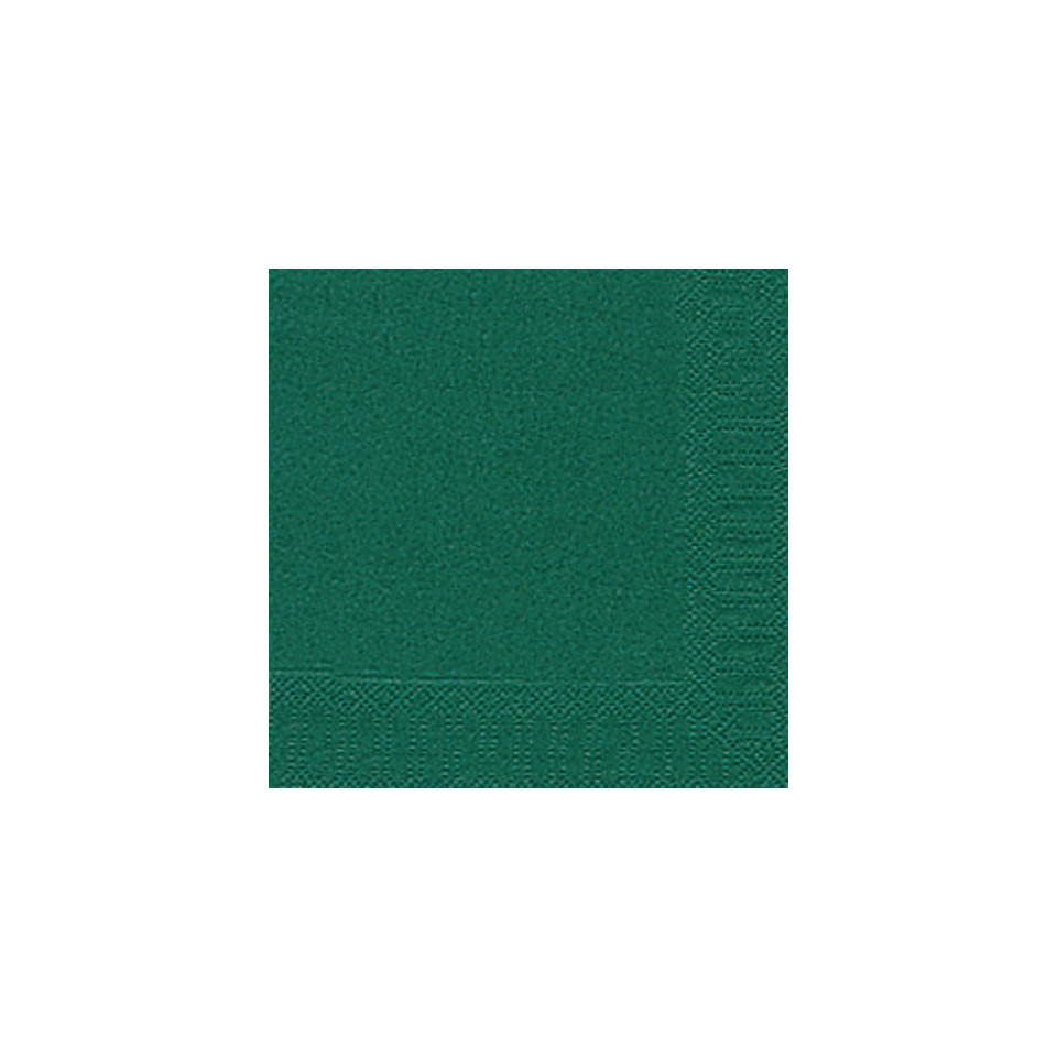 Servietten 3lagig Tissue Uni dunkelgrün, 33 x 33 cm, 20 Stück