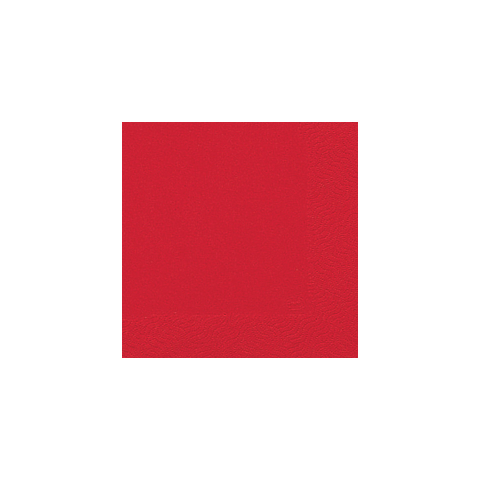Servietten 3lagig Tissue Uni rot, 33 x 33 cm, 20 Stück