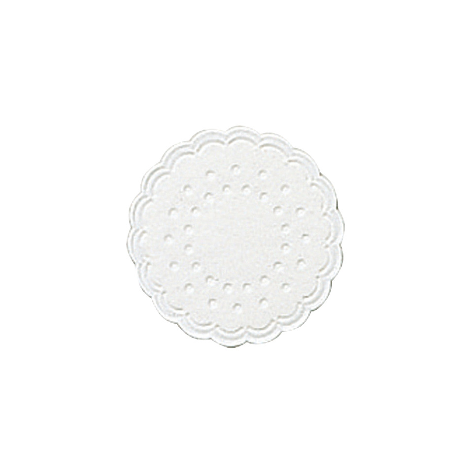 Tassenuntersetzer  - Ø 7,5 cm, weiß, 25 Stück