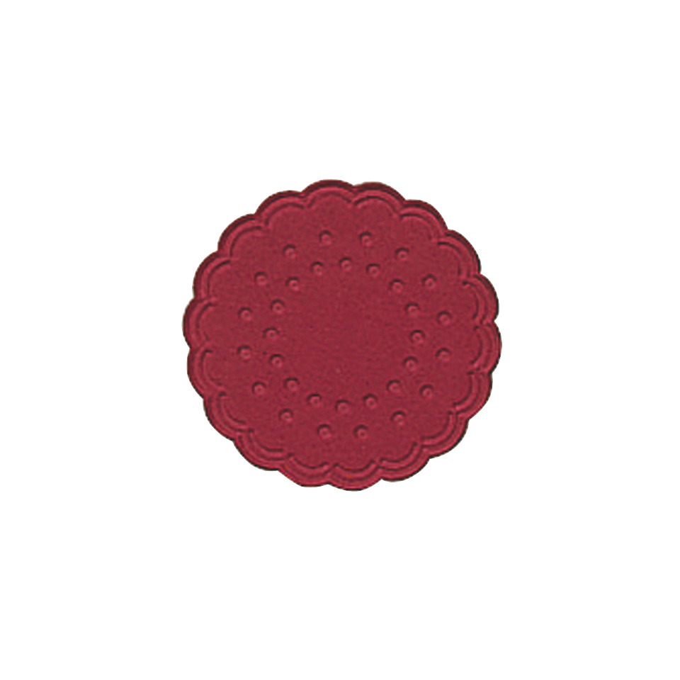 Tassenuntersetzer  - Ø 7,5 cm, bordeaux, 25 Stück