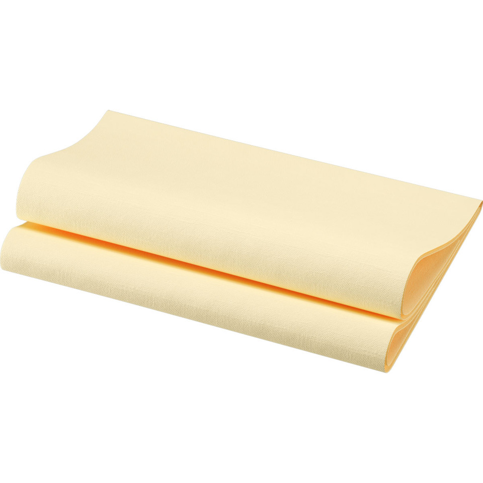 Lunchservietten Bio Dunisoft® - 40 x 40 cm, 3-lagig, cream, 12 Stück