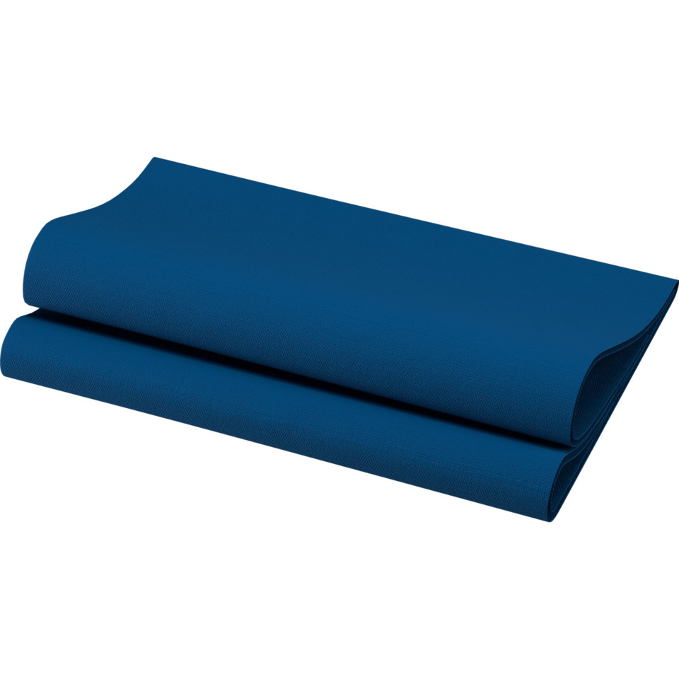 Lunchservietten Bio Dunisoft® - 40 x 40 cm, 3-lagig, dunkelblau, 12 Stück