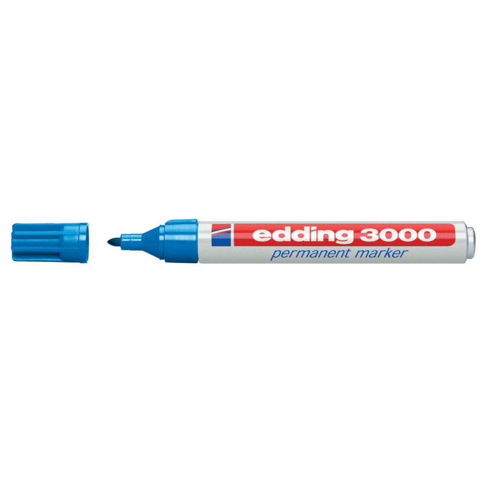 3000 Permanentmarker - nachfüllbar, 1,5 - 3 mm, hellblau