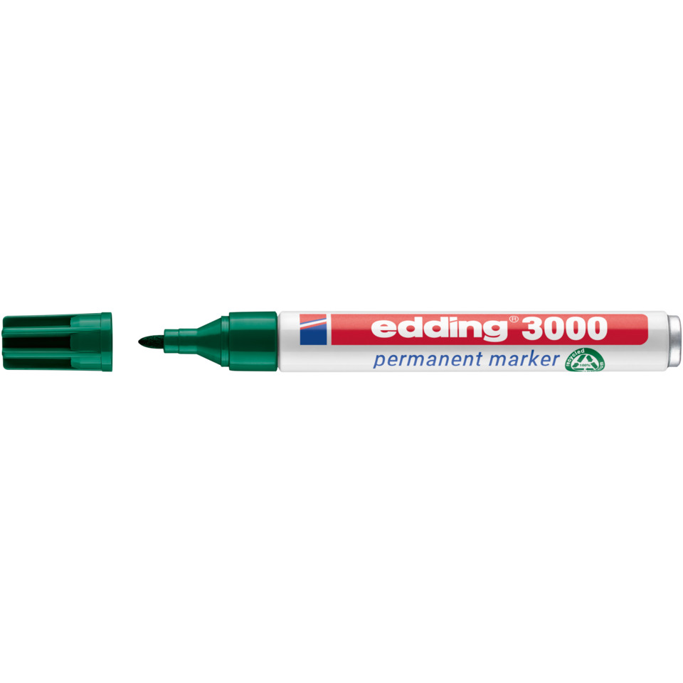 3000 Permanentmarker - nachfüllbar, 1,5 - 3 mm, grün