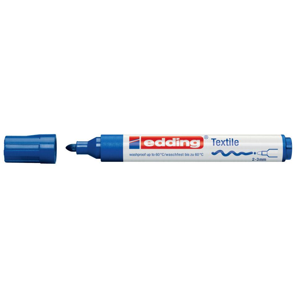 4500 Textilmarker creative - Rundspitze, 2-3 mm, blau