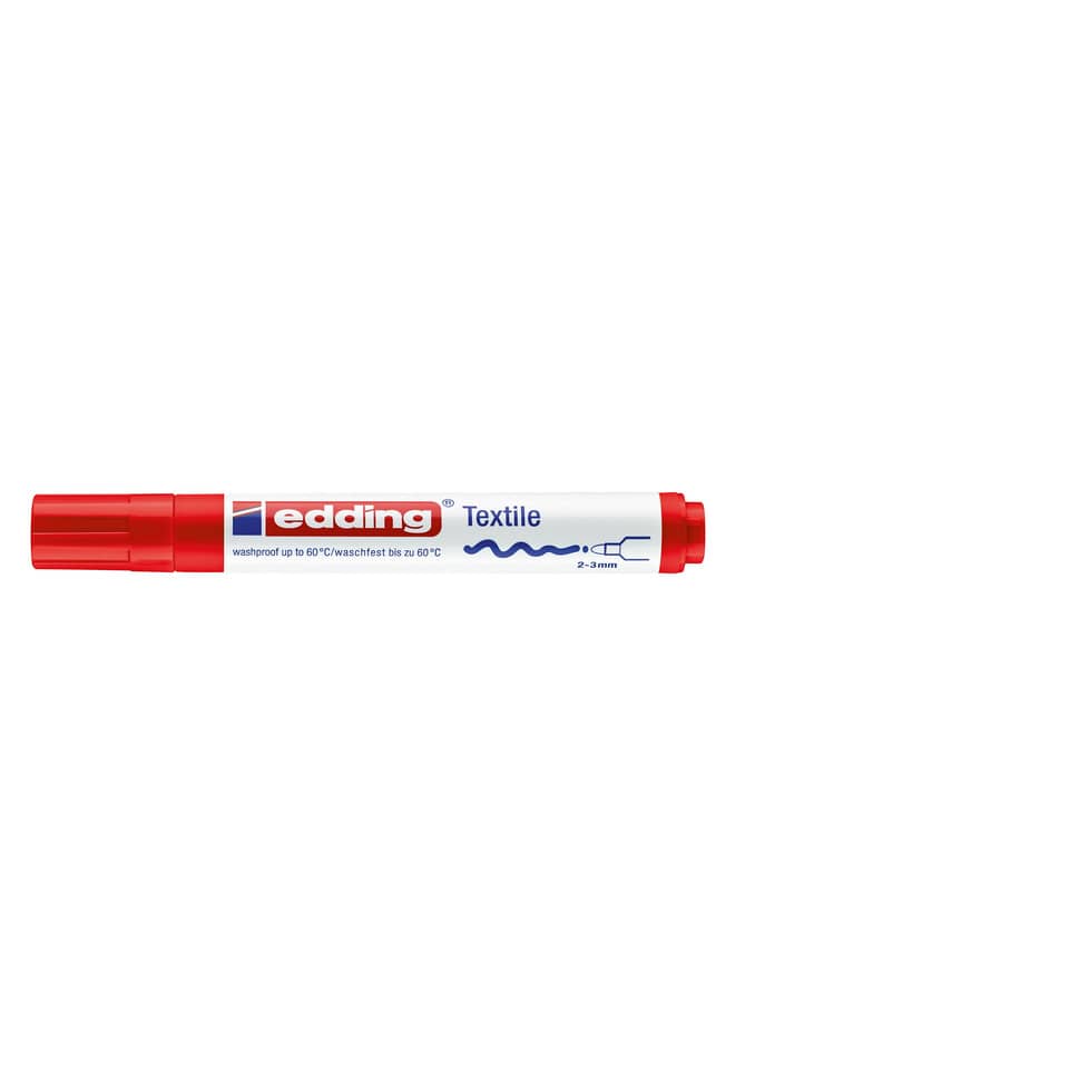 4500 Textilmarker creative - Rundspitze, 2-3 mm, rot