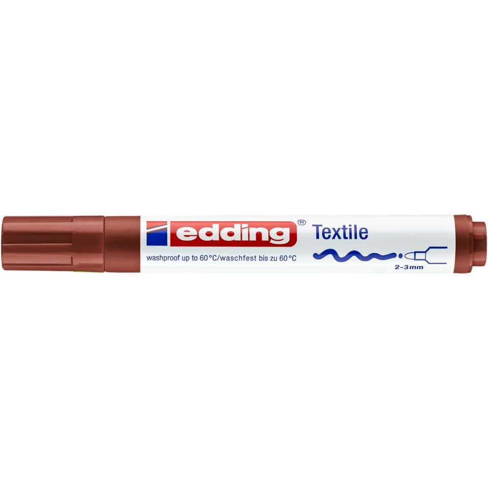4500 Textilmarker creative - Rundspitze, 2-3 mm, braun