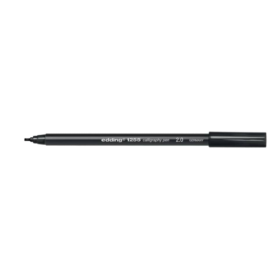1255 Kalligrafie Stift - Fasermaler, 2,0 mm, schwarz