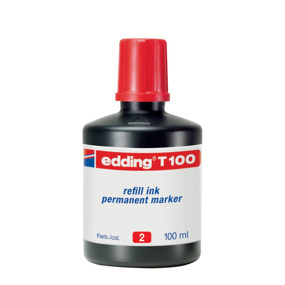 T 100 Nachfülltinte - 100 ml, rot