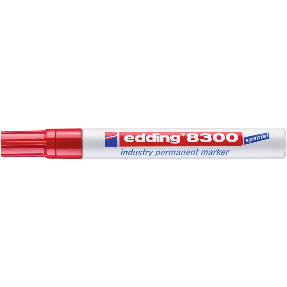 8300 Permanentmarker industry -  1,5 - 3 mm, rot