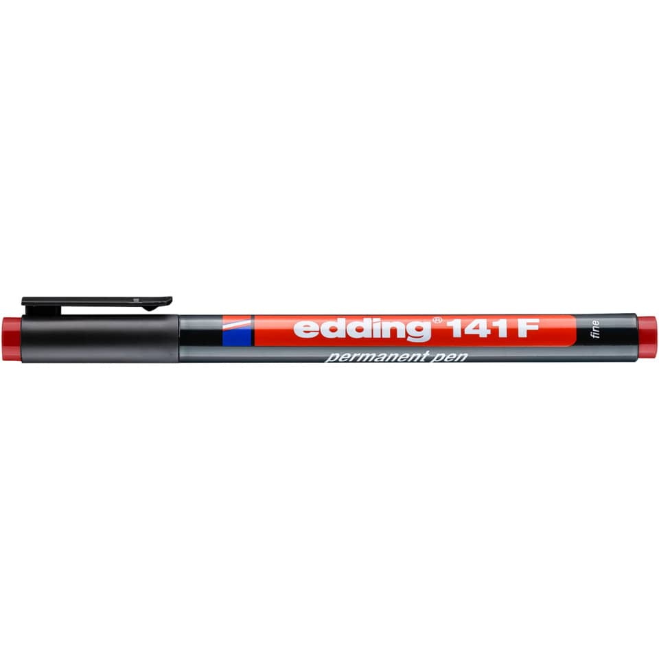 141 F - OHP-Marker, permanent, 0,6 mm, rot