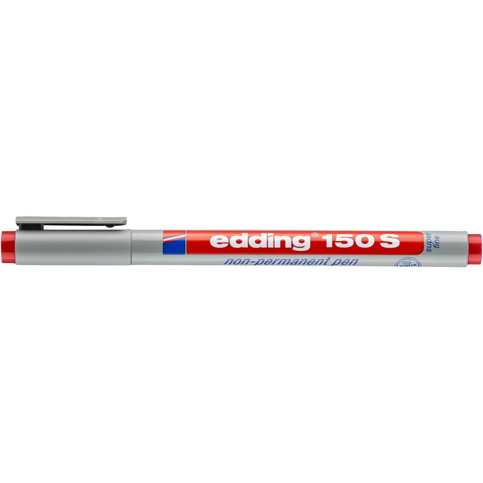 150 S - OHP-Marker, non-permanent, 0,3 mm, rot