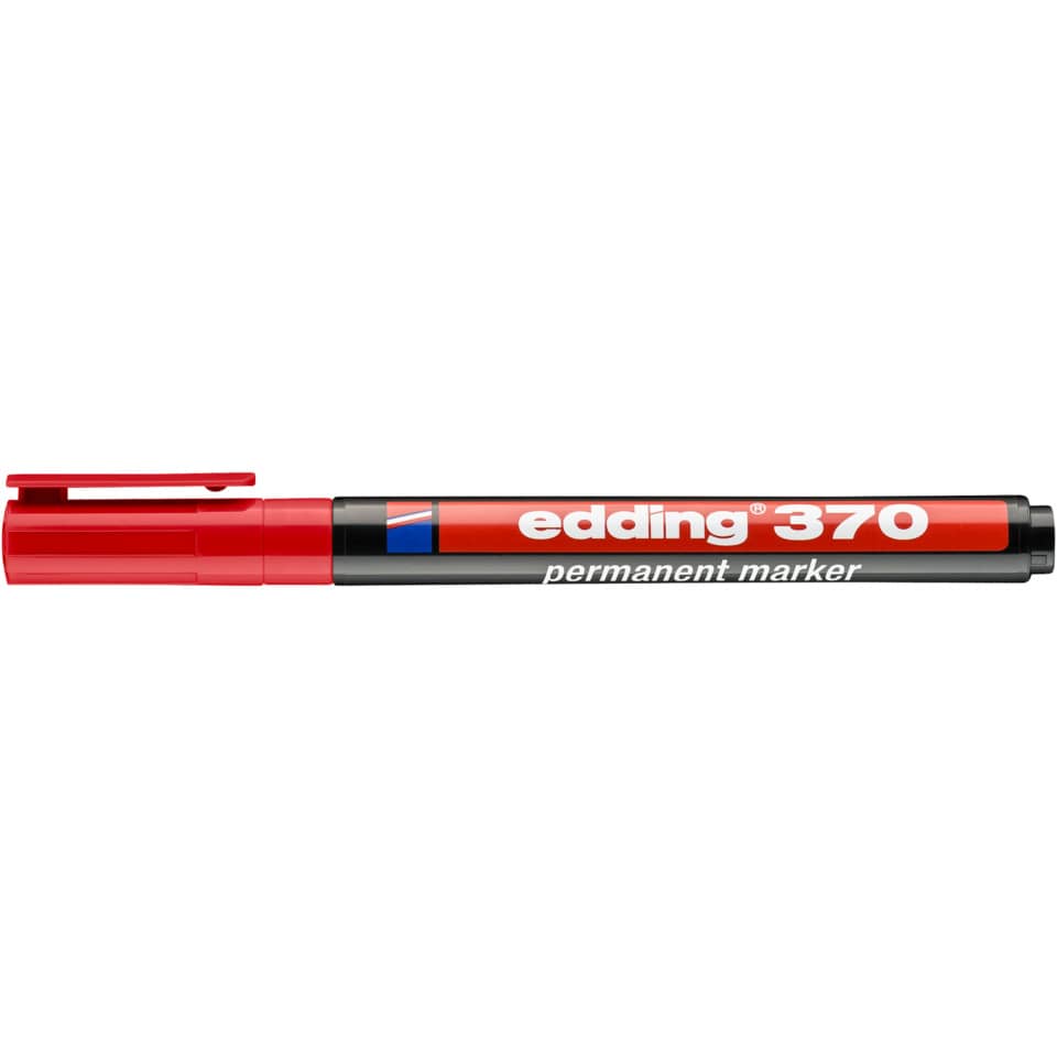 370 Permanentmarker - 1 mm, rot