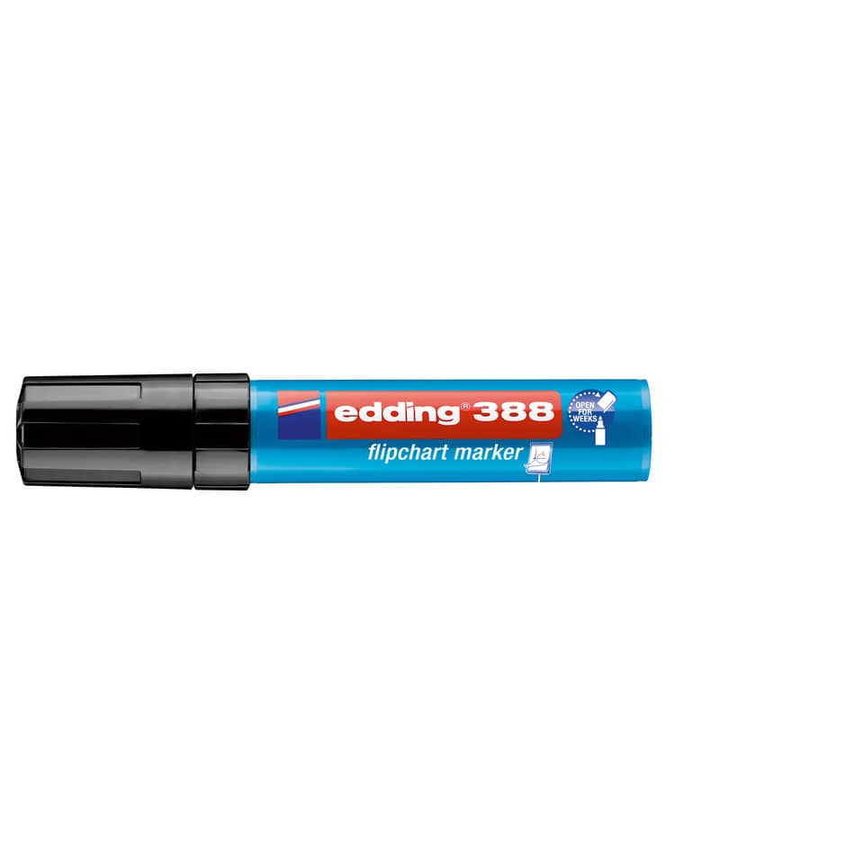 388 Flipchartmarker - 4 - 12 mm, schwarz
