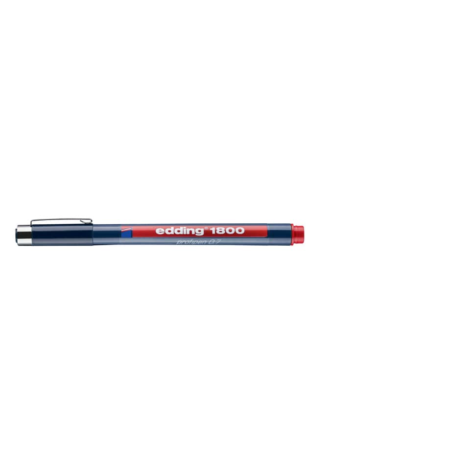 1800 Faserzeichner profipen - 0,7 mm, rot