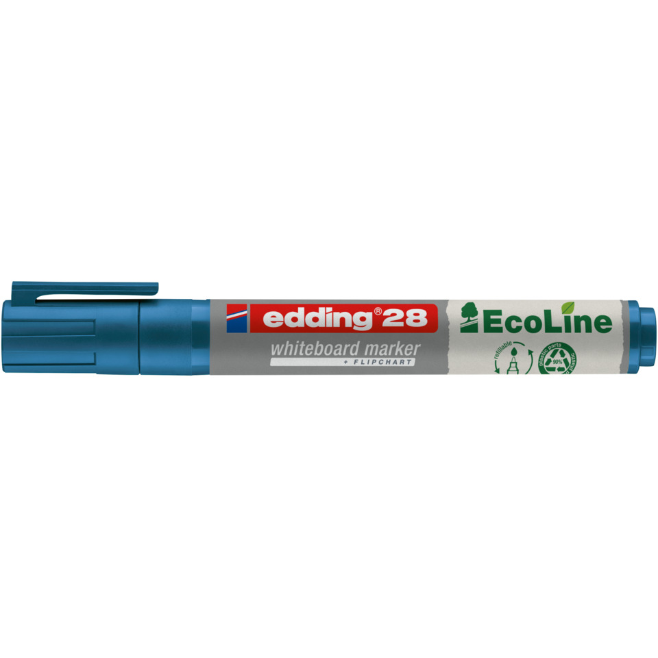 28 Boardmarker EcoLine - nachfüllbar, 1,5 - 3 mm, blau