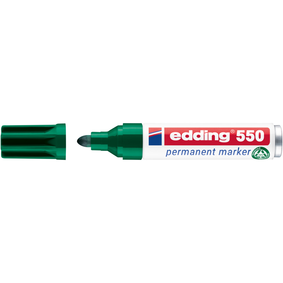 550 Permanentmarker - 3 - 4 mm, grün, nachfüllbar