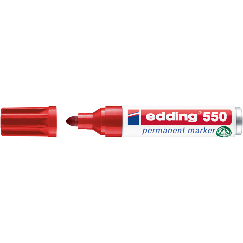 550 Permanentmarker - 3 - 4 mm, rot, nachfüllbar
