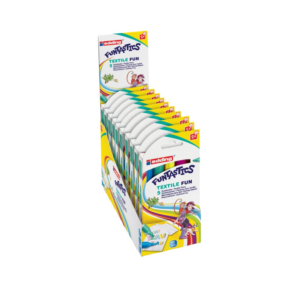 Textilmarker Fun Set Funtastics - 2-3 mm, 5 Farben
