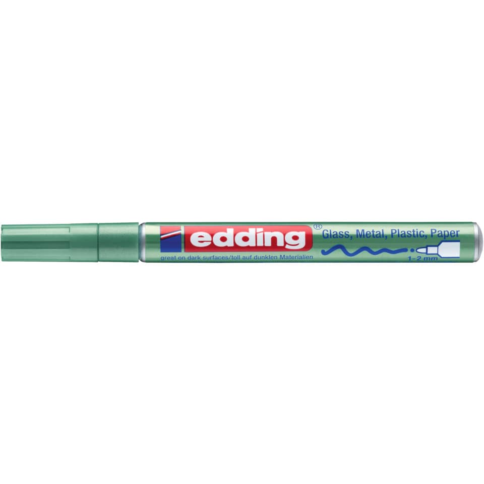 751 Glanzlackmarker - 1 - 2 mm, grün-metallic