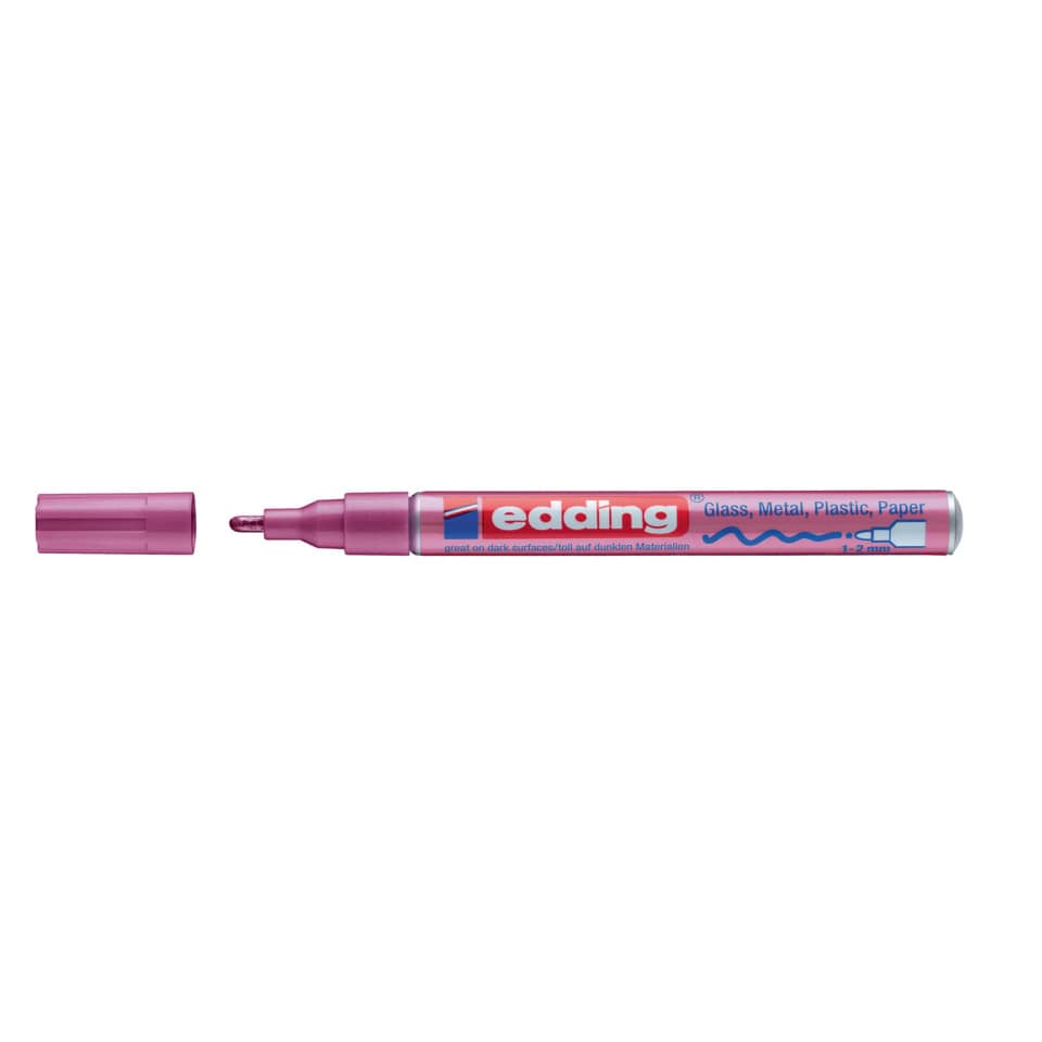 751 Glanzlackmarker - 1 - 2 mm, pink-metallic