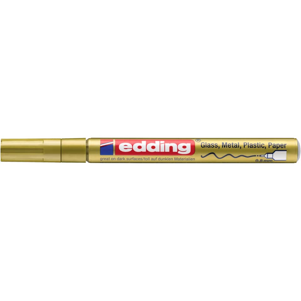 780 Glanzlackmarker, 0,8mm, Rundspitze, gold