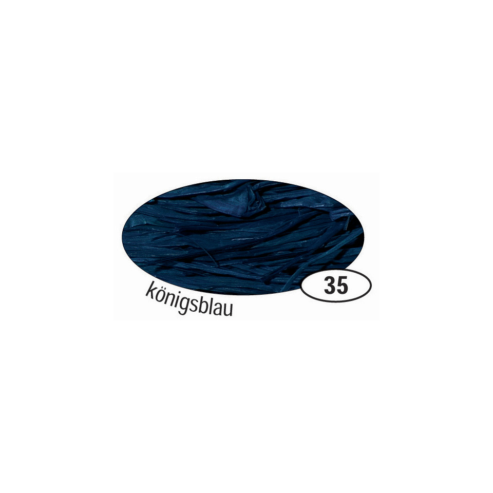 Naturbast Raffia - matt, königsblau, 50 g