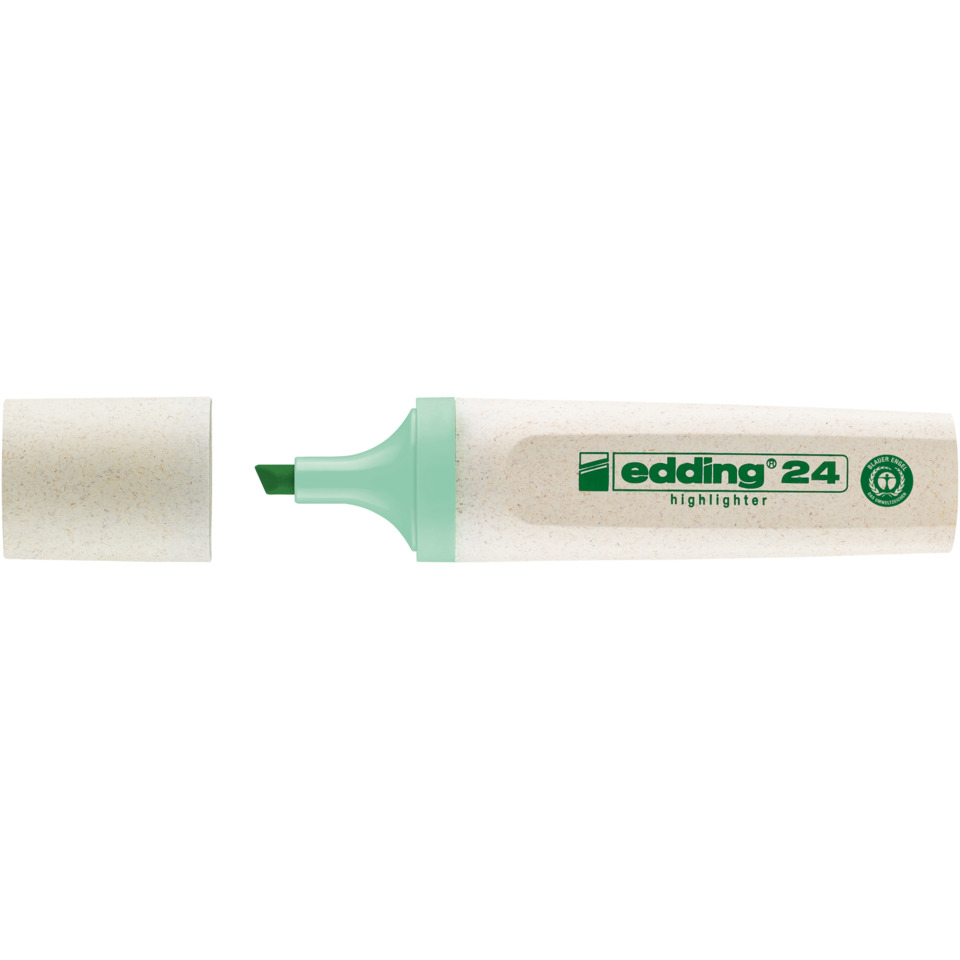 24 EcoLine Textmarker - nachfüllbar, pastellgrün