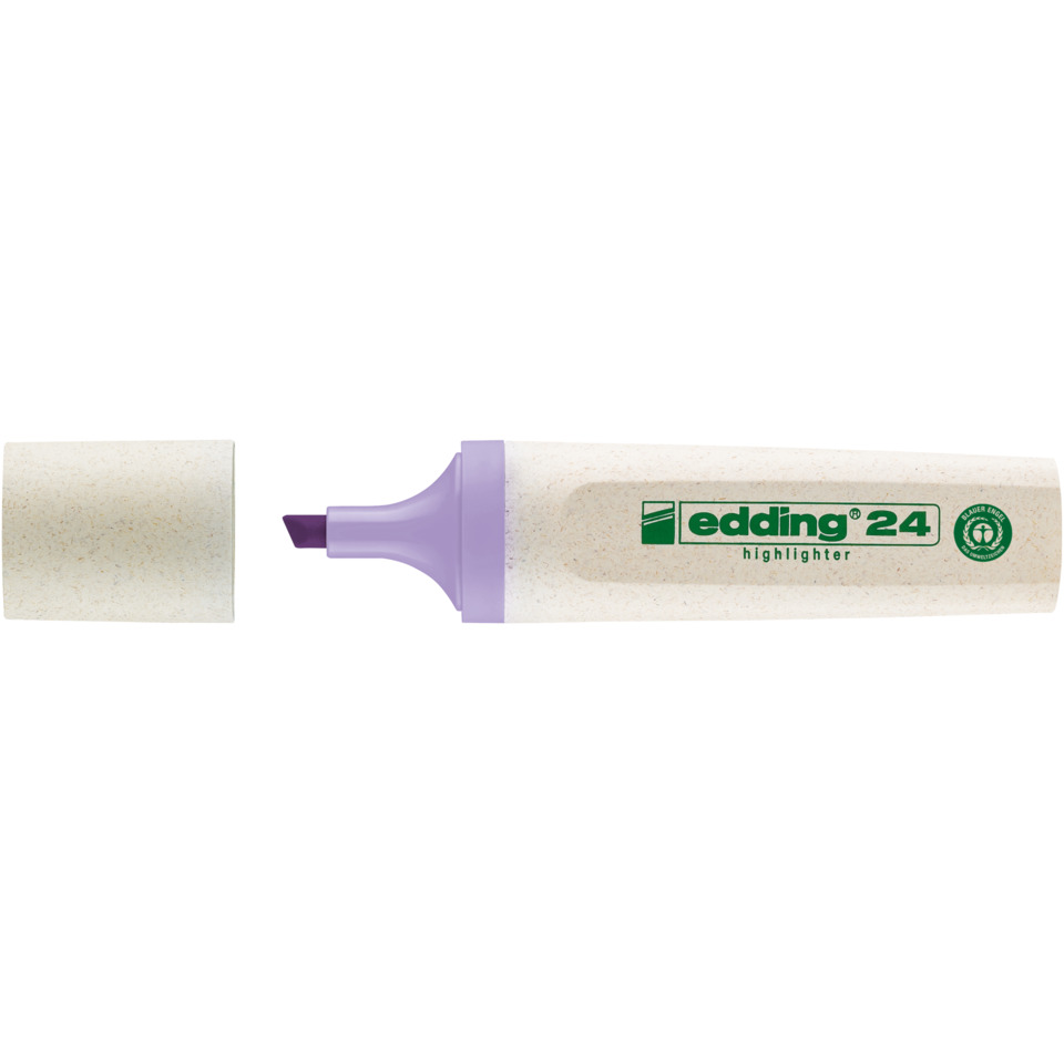24 EcoLine Textmarker - nachfüllbar, pastellviolett