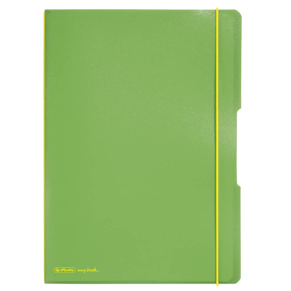 Notizheft flex - A4, PP, 2x 40 Blatt, liniert/kariert, hellgrün