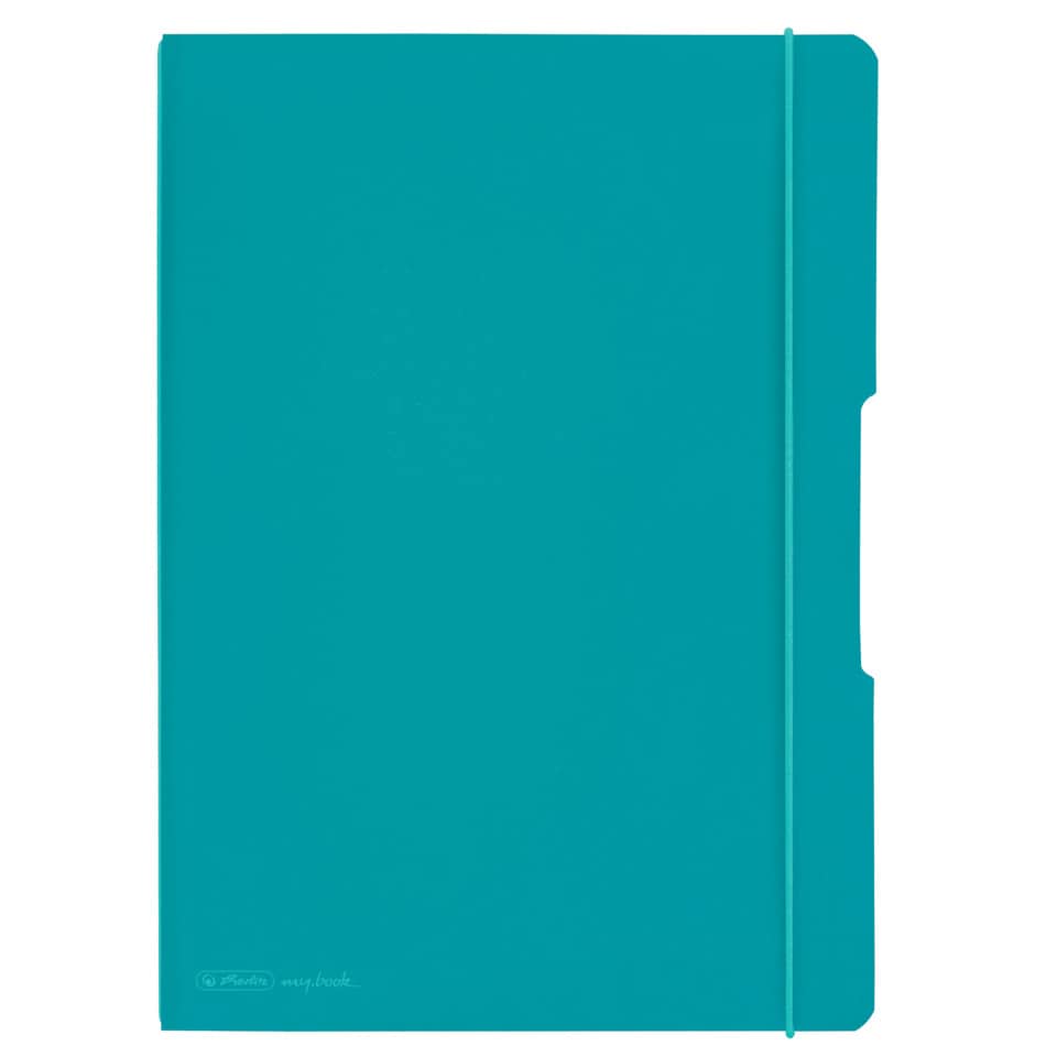 Notizheft flex - A4, PP, 2x 40 Blatt, liniert/kariert, türkis