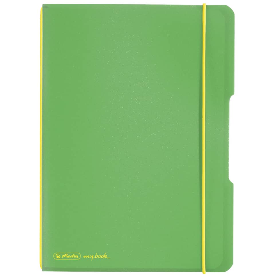 Notizheft flex - A5, PP, 40 Blatt, kariert, hellgrün
