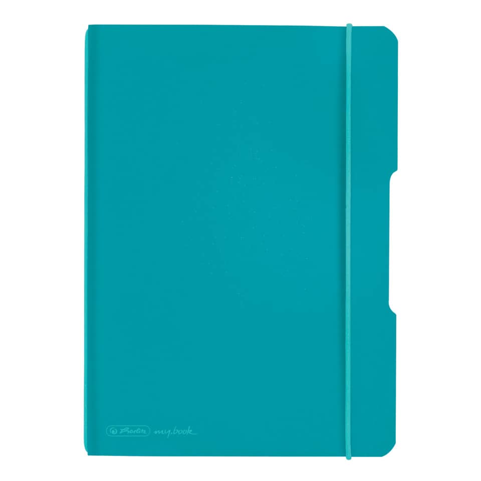 Notizheft flex - A5, PP, 2x 40 Blatt, liniert/kariert, türkis
