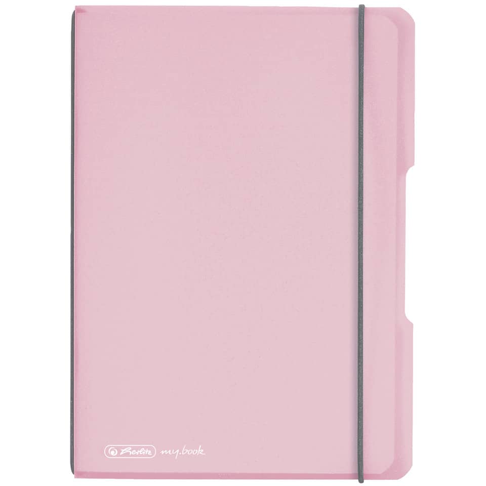 Notizheft flex - A5, PP, 40 Blatt, kariert, rosé