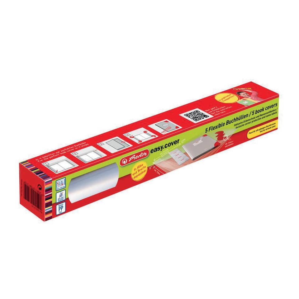 Buchschoner - max. 540 x 335 mm, transparent, 5 Stück, anpassbar