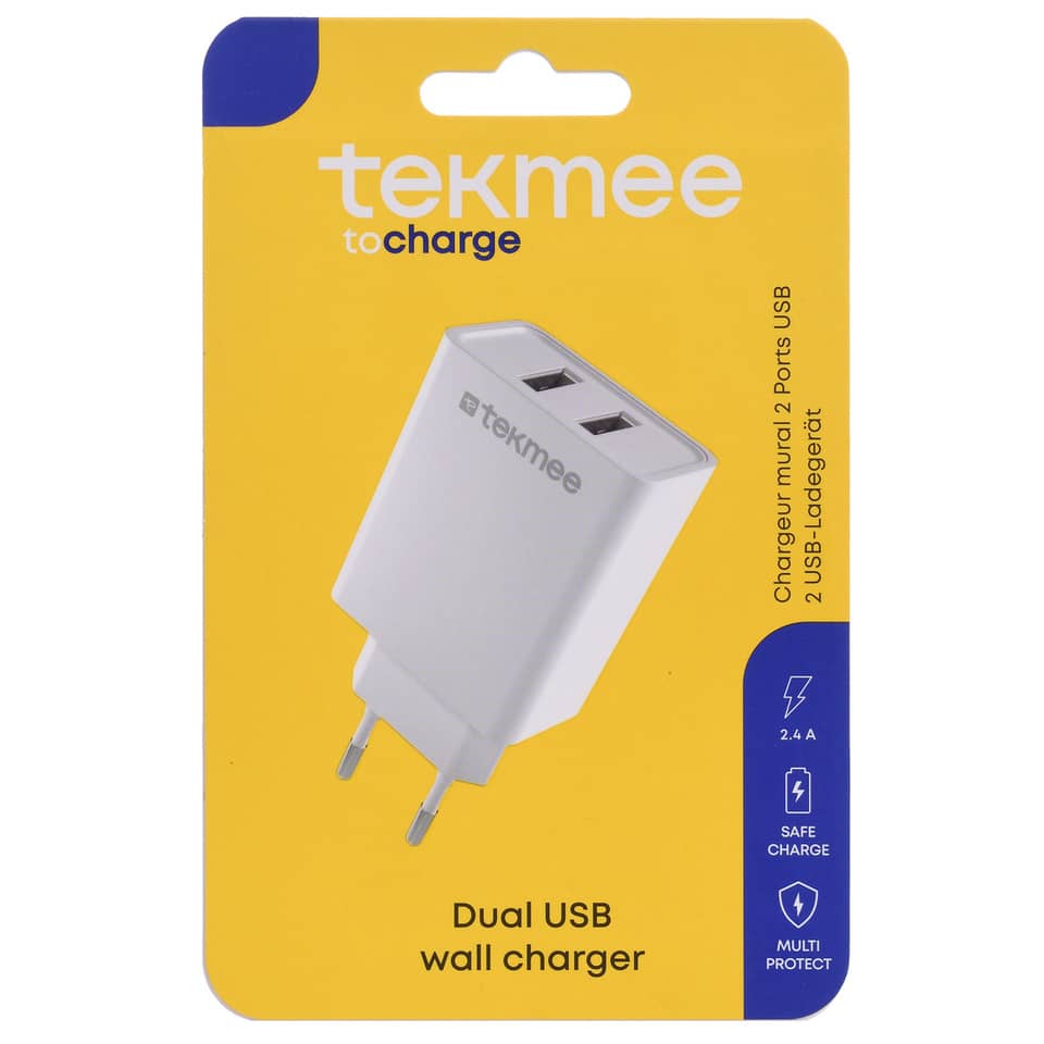 Ladeadapter 2x USB-A weiß