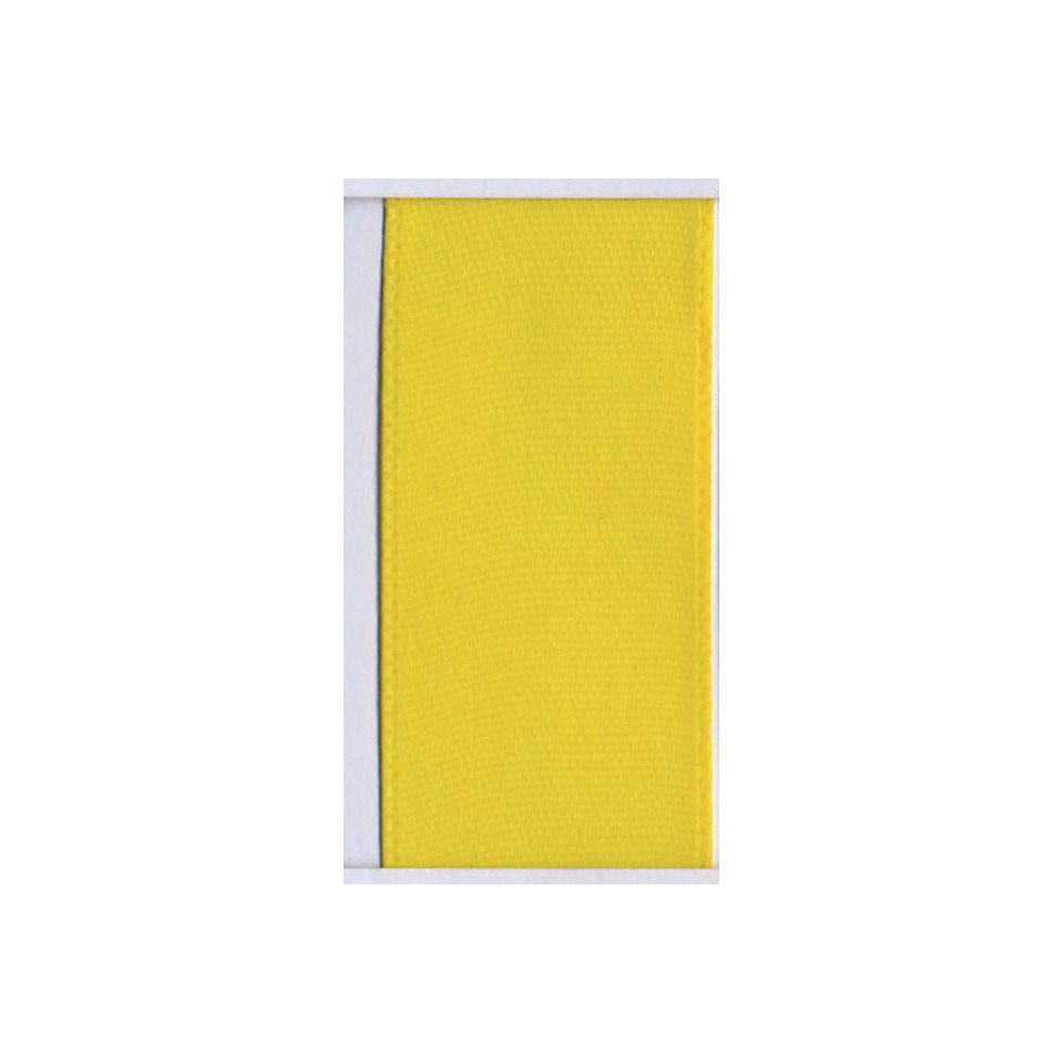 Doppelsatinband - 3 mm x 50 m, gelb
