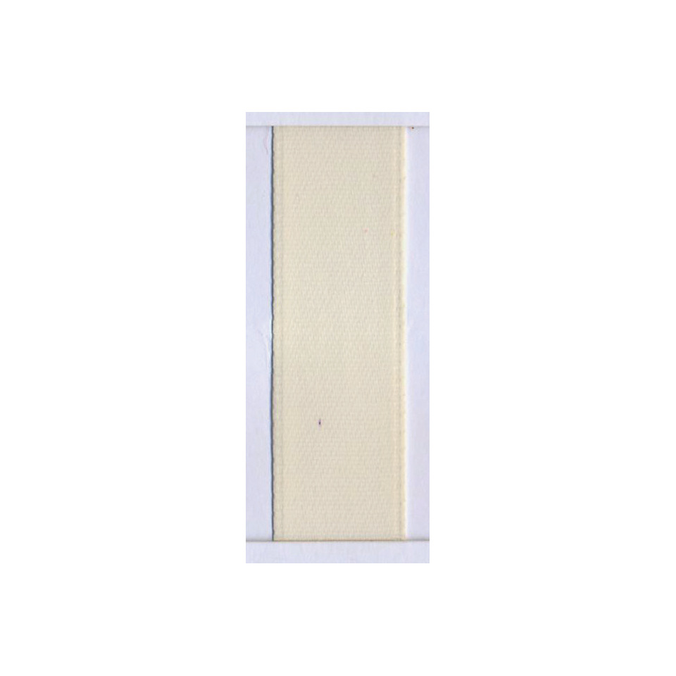 Doppelsatinband - 3 mm x 50 m, creme