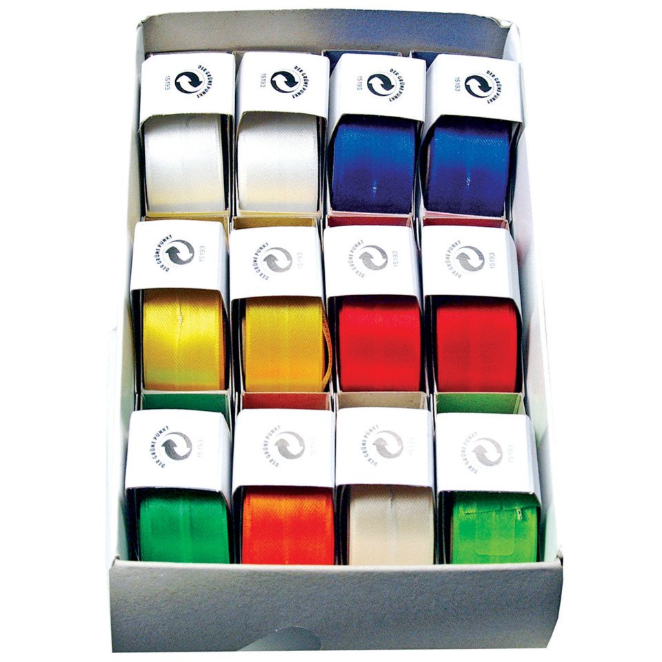 Susifix Satinaband - 25 mm x 3 m, sortiert