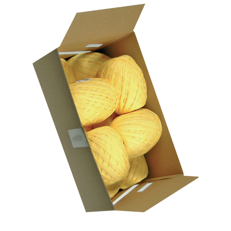 Bast Raffia - 7 mm x 30 m, gelb