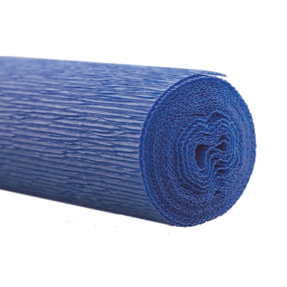 Floristen Krepppapier - 50 x 250 cm, mittelblau