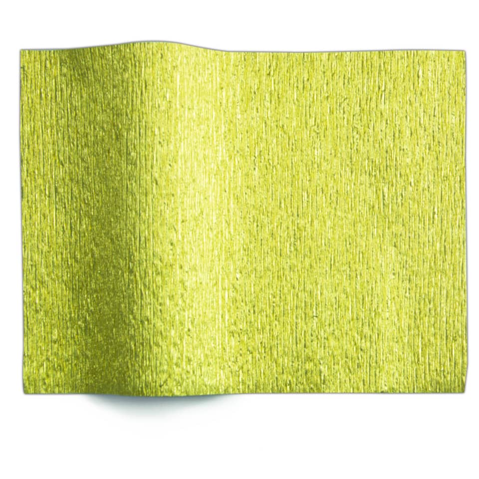 Floristen Krepppapier - 50 x 250 cm, Alu gold